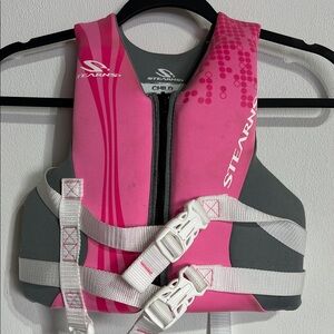 Stearns child size Pink and Gray Life Vest